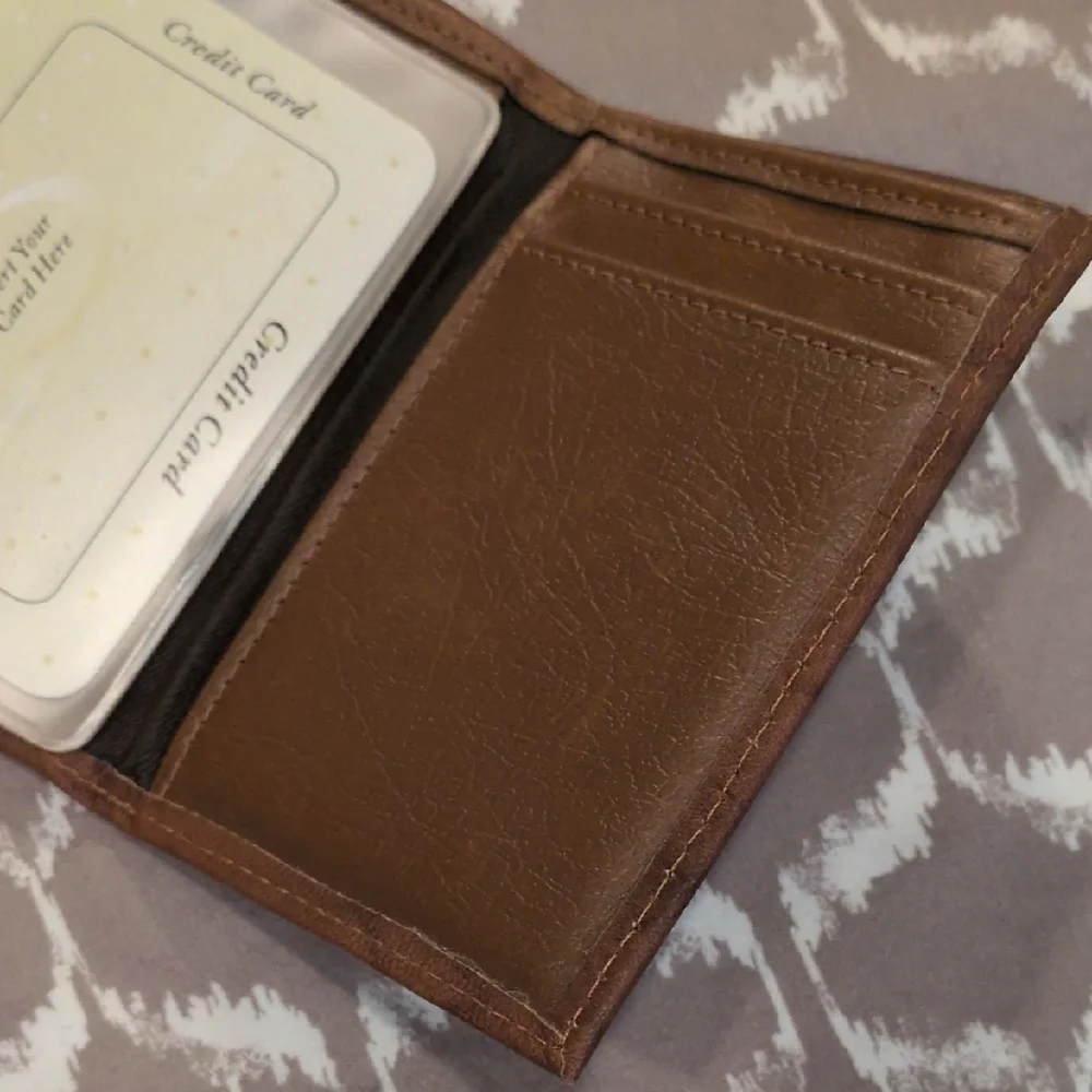 Steelers Embossed Brown Trifold Wallet